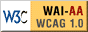 Icono de conformidad con el Nivel AA, de las Directrices de Accesibilidad para el Contenido Web 1.0 del W3C-WAI