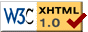 XHTML 1.0 v&aacute;lido