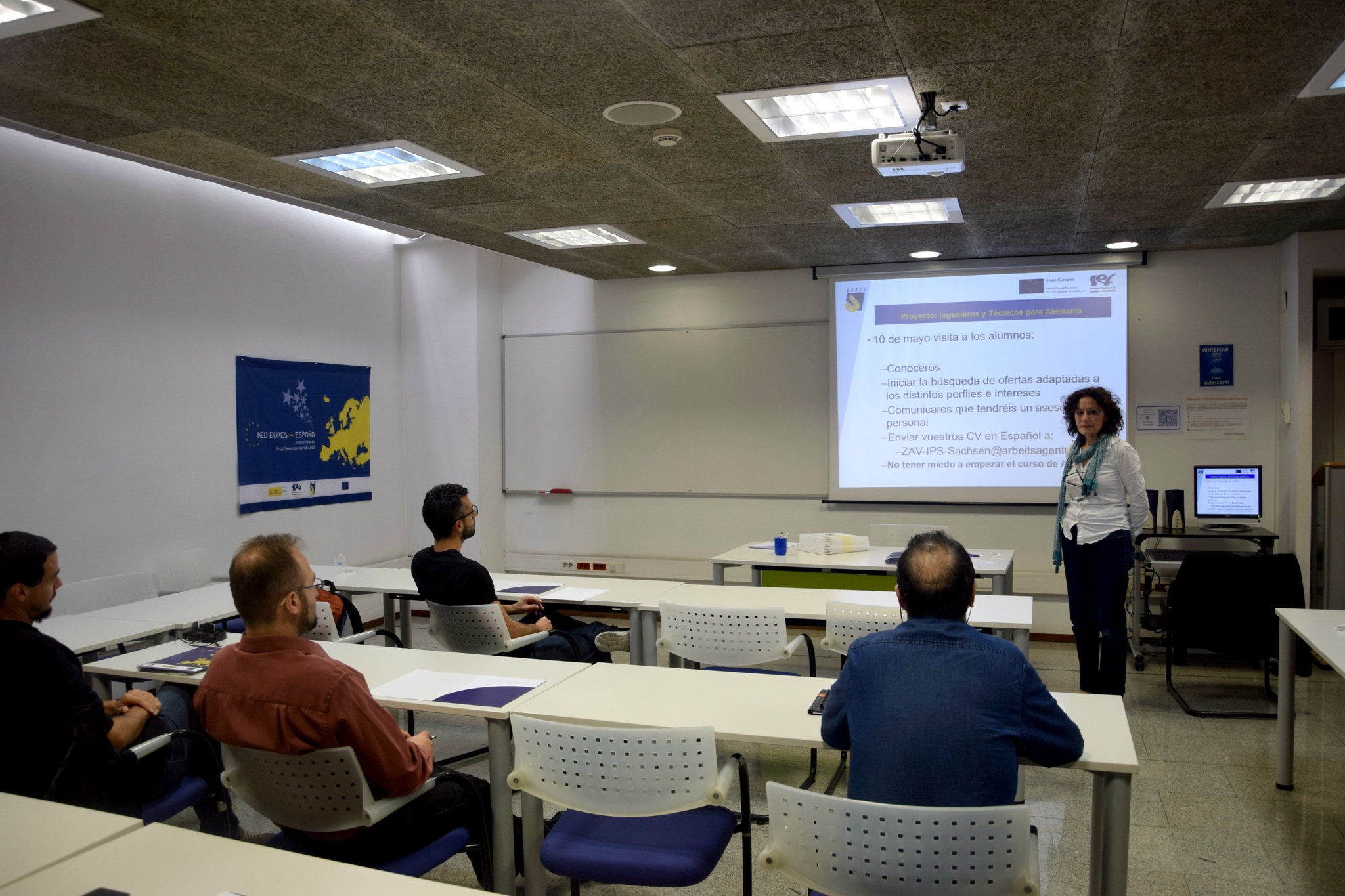 Imagen de un taller de la Red Eures