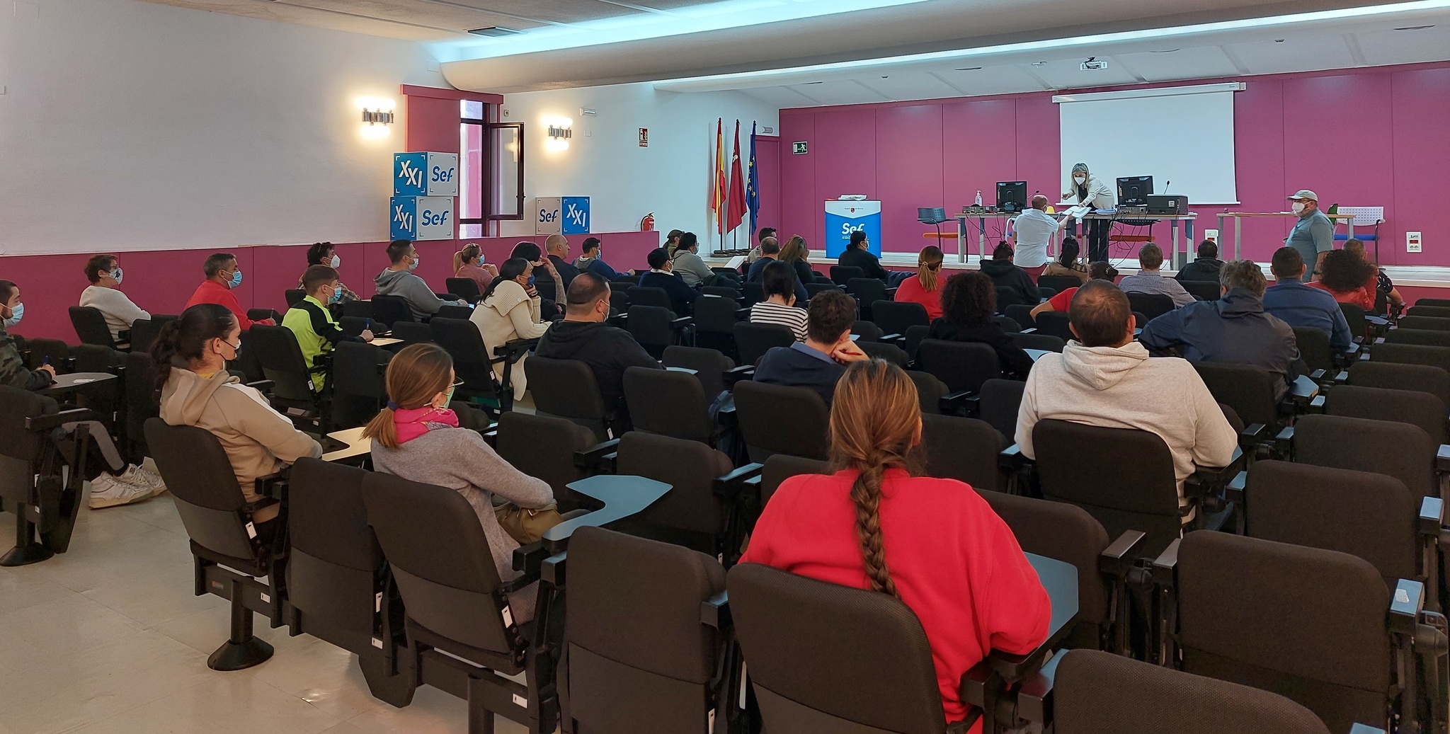Imagen de las pruebas de competencias clave celebradas por el SEF la semana pasada.