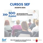 El SEF mantiene su oferta formativa en agosto