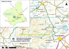Mapa de acceso a Sierra Espuña
