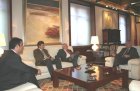 Reunión del presidente Valcárcel con el rector de la Universidad de Murcia y el presdiente del Consejo Económico y Social