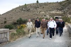 El presidente acompañó a los agricultores en la peregrinación al Santuario de la Vera Cruz de Caravaca (2)