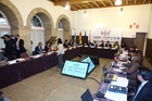 Palacios durante la celebración del Consejo Interterritorial de Salud