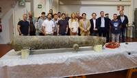 La directora general del SEF, Marisa López, con los alumnos del curso de 'Operador en instalaciones radioactivas'.