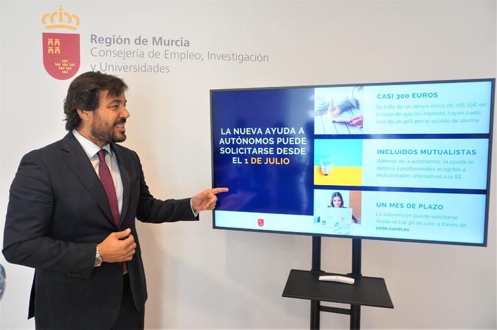 Miguel Motas anunció hoy la apertura a partir del 1 de julio del plazo para pedir la nueva ayuda para autónomos (2)
