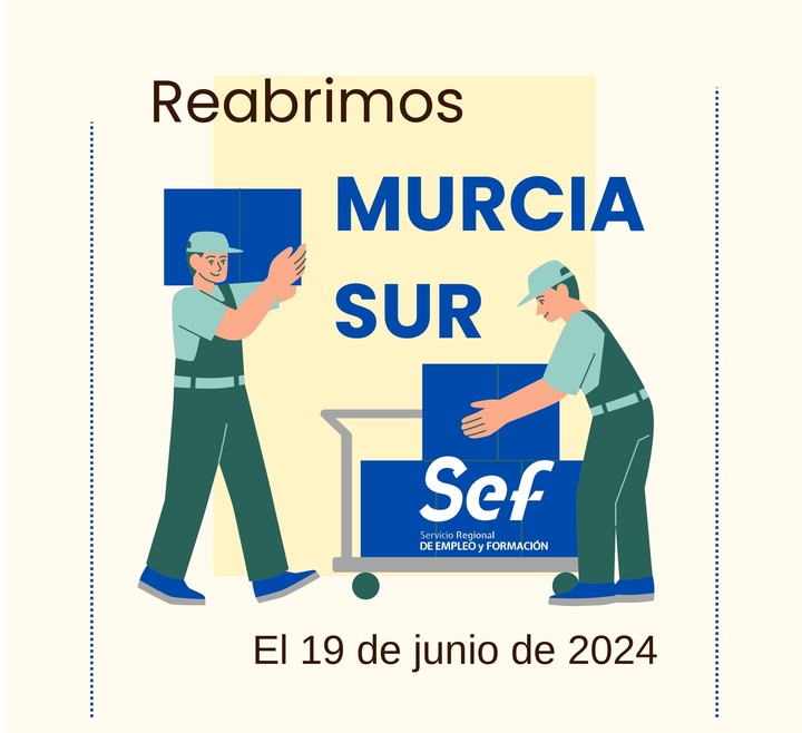 Reabre la oficina de empleo de Murcia Sur