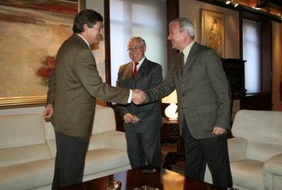 Audiencia del presidente de la Comunidad con el rector de la Universidad de Murcia