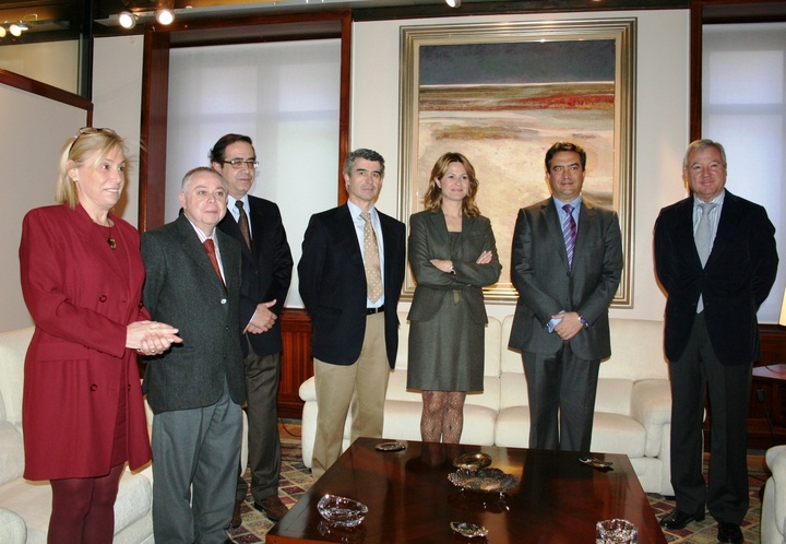 El presidente Valcárcel recibe a la junta directiva del Colegio de Notarios de Murcia