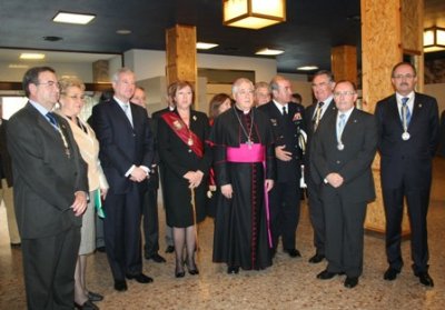 El presidente Valcárcel en el acto de lectura del pregón de la Semana Santa de Cartagena