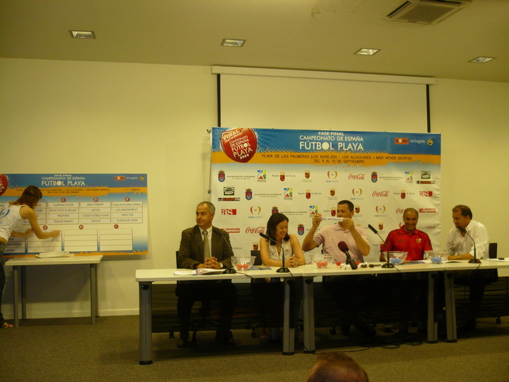 Presentación de la final del Campeonato de España de Fútbol Playa