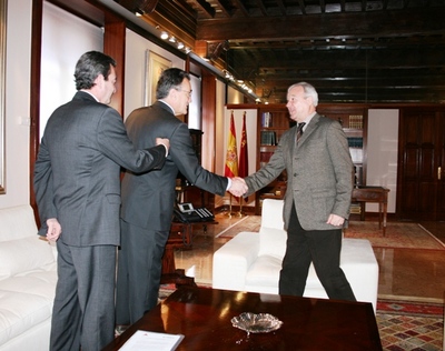 Valcárcel recibe al director general de FEPEX, José María Pozancos