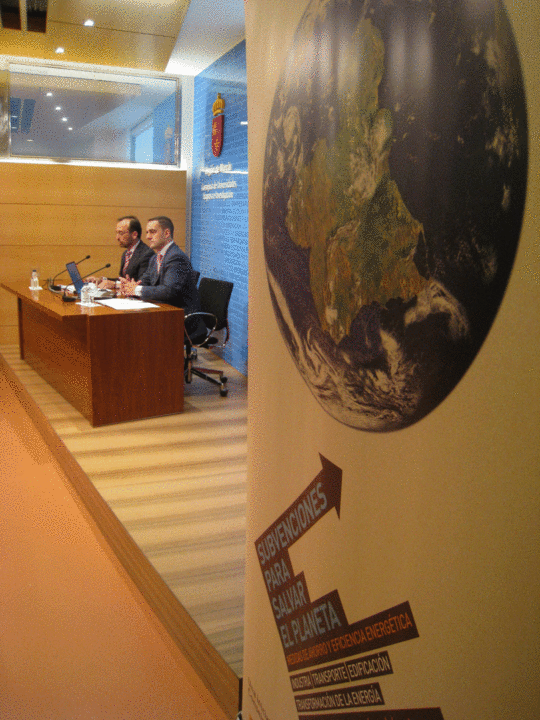 Imagen de la presentación de las ayudas para el ahorro y la eficiencia energética