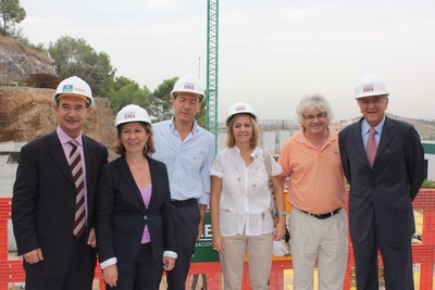 Palacios y Bascuñana visitan las obras del Centro Integral de Alzheimer de la Región