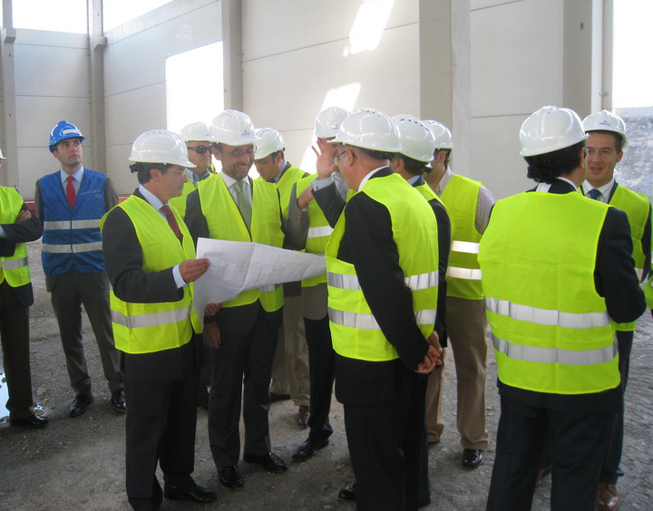 Visita a las obras de la factoría de Noksel en Lorca