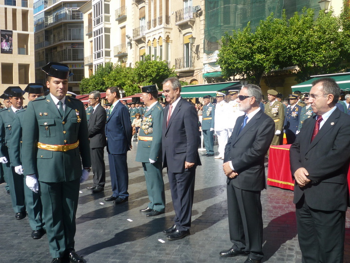 Manuel Campos en los actos en honor a la Patrona de la Guardia Civil