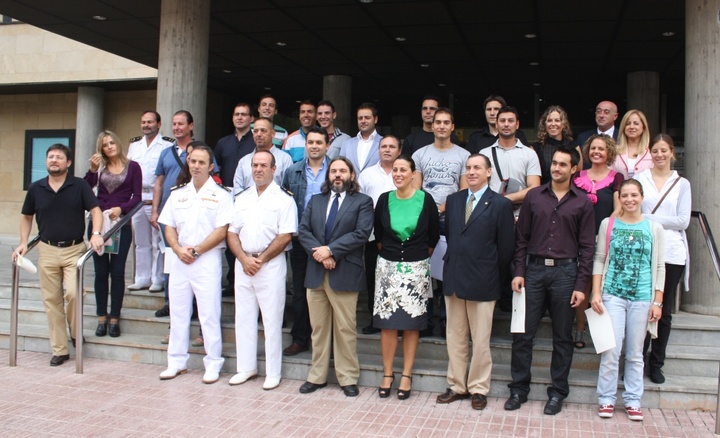 Entrega de títulos náuticos de los cursos de verano de la Universidad Internacional del Mar