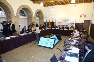 Palacios durante la celebración del Consejo Interterritorial de Salud