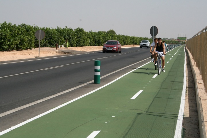 Carril bici entre Los Alcázares y San Javier