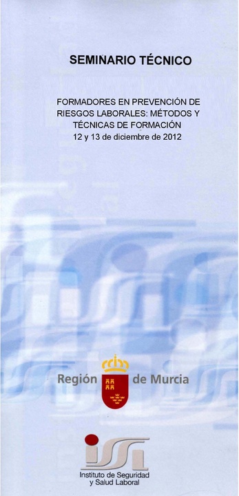 Seminario Técnico "Formadores en prevención de riesgos laborales: métodos y técnicas de formación"