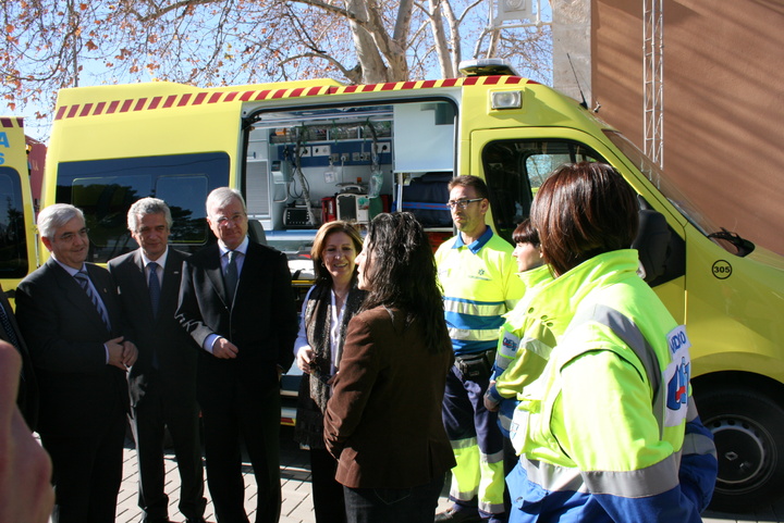 Valcárcel visita la nueva Base de Emergencias del 061 en Jumilla