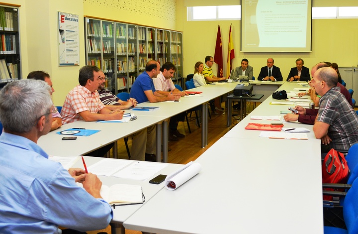 Reunión de la Mesa Sectorial de Educación celebrada hoy