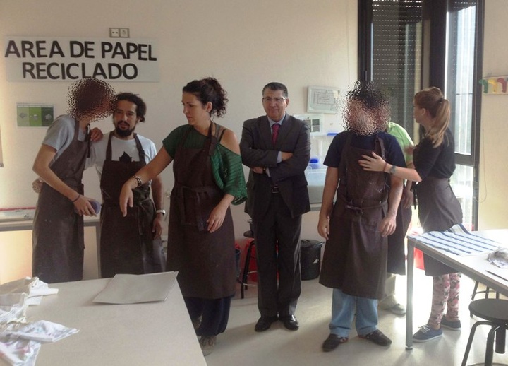 Castaño visita a los usuarios y profesionales de Astrade