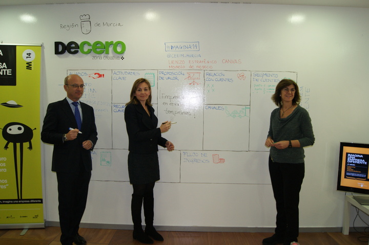 Presentación del concurso escolar 'Imagina una empresa diferente'