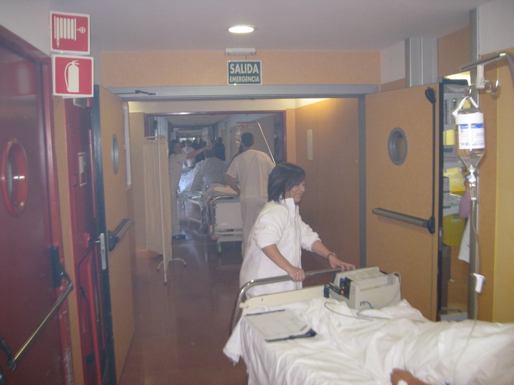 Simulacro de incendio en el Hospital Comarcal del Noroeste (2)